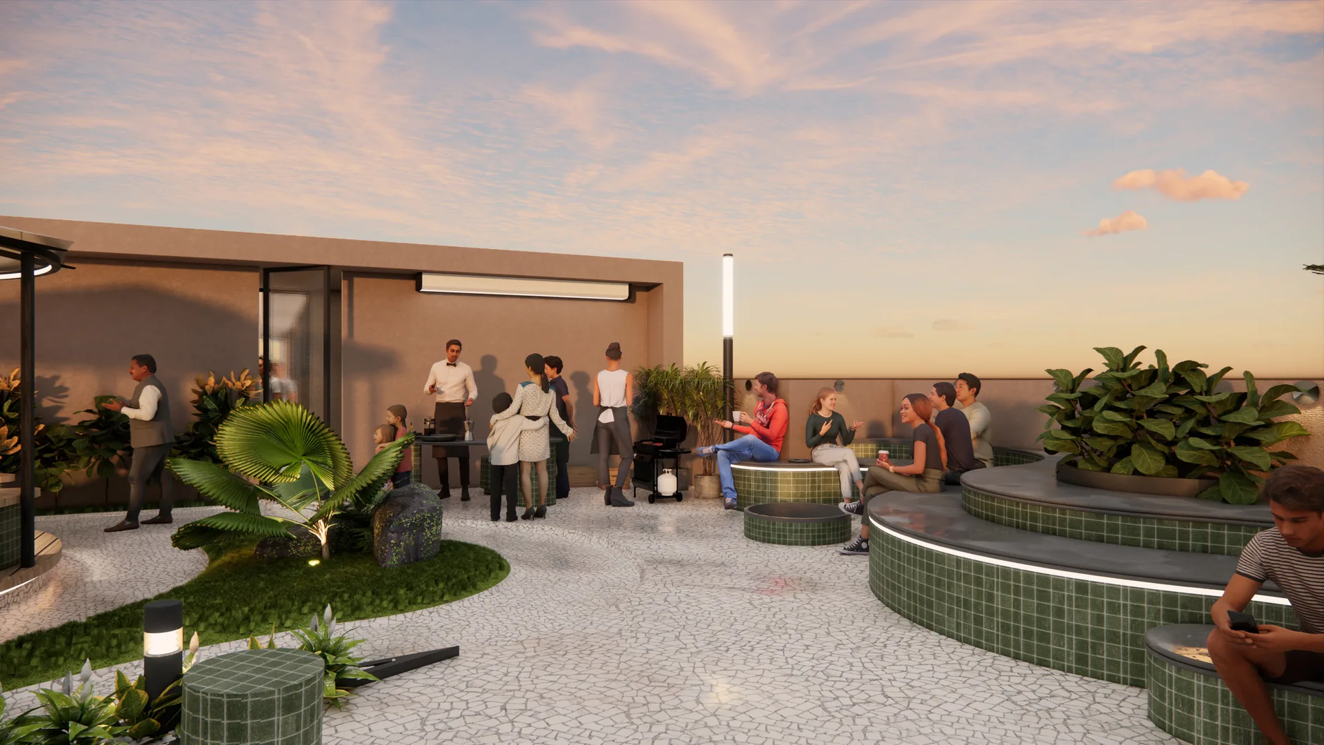 Pooja Element rooftop sky lounge and open-air gathering deck Nashik